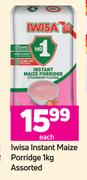 Iwisa Instant Maize Porridge Assorted-1Kg Each