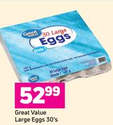 Great Value Large Eggs-30's