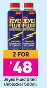 Jeyes Fluid Drain Unblocker-For 2 x 500ml