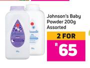 Johnson's Baby Powder Assorted-For 2 x 200g