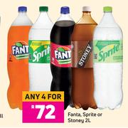 Fanta, Sprite Or Stoney-For Any 4 x 2L