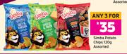 Simba Potato Chips Assorted-For Any 3 x 120g