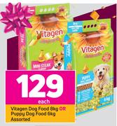 Vitagen Dog Food 8Kg Or Puupy Dog Food 6Kg Assorted-Each