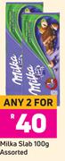 Milka Slab Assorted-For Any 2 x 100g