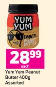 Yum Yum Peanut Butter Assorted-400g Each