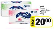 Spar Germex Hygiene Soap Assorted-For Any 2 x 175g