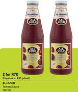 All Gold Tomato Sauce-For 2 x 700ml