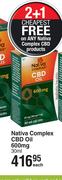 Nativa Complex CBD Oil 600mg-30ml Each