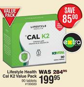 Lifestyle Health Cal K2 Value Pack-90 Tablets