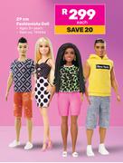 Barbie 29cm Fashionista Doll-Each