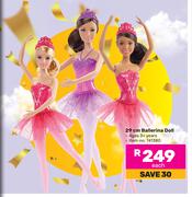 Barbie 29cm Ballerina Doll-Each