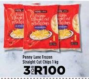 Penny Lane Frozen Straight Cut Chips-For 3 x 1Kg