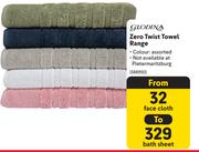 Glodina Zero Twist Towel Range (Face Cloth)