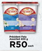 President Feta Assorted-400g Each