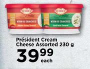 President Cream Cheese Assorted-230g Each