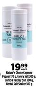 Nature's Choice Cayenne Pepper-170g,Celery Salt/Garlic & Parsley Salt Or Herbal Salt Shaker 300g Ea