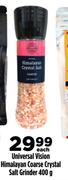 Universal Vision Himalayan Coarse Crystal Salt Grinder-400g Each