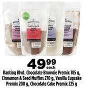 Banting Blvd, Chocolate Brownie Premix-185g, Cinnamon & Seed Muffins 270g-Each