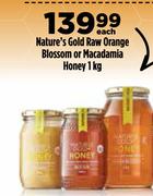 Nature's Gold Raw Orange Blossom Or Macadamia Honey-1Kg Each
