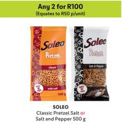 Soleo Classic Pretzel Salt Or Salt & Pepper-For 2 x 500g