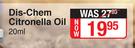 Dis Chem Citronella Oil-20ml