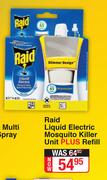 Raid Liquid Electric Mosquito Killer Unit Plus Refill