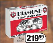 Diamond 2 Plate Electric Stove-Each
