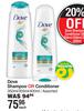 Dove Shampoo Or Conditioner Assorted-350ml/355ml/400ml