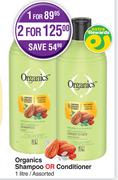 Organics Shampoo Or Conditioner Assorted-1L