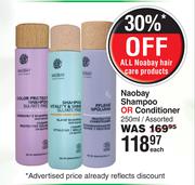Naobay Shampoo Or Conditioner Assorted-250ml Each