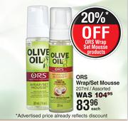 ORS Wrap/Set Mousse Assorted-207ml