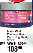 Natur Vital Hair S.O.S Damage Hair Fortifying Mask-300ml