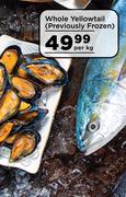 Whole Yellowtail (Previously Frozen)-Per Kg
