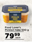 Food Lover's Pickled Hake-500g Each