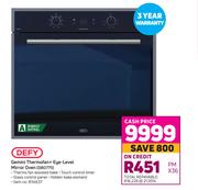 Defy Gemini Thermofan + Eye Level Mirror Oven DBO775