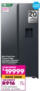 Samsung 560L Frost Free Freezer Fridge With Water Dispenser RS57DG4100B4FA