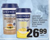 Lancewood Sauce Delight(Cheese,Mushroom,Pepper Or Delight White Sauce)-250ml Each