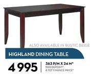 Highland Dining Table