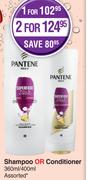 Pantene Shampoo Or Conditioner Assorted-For 1 x 360ml/400ml