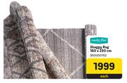 Multi Flor Shaggy Rug 160 x 230cm-Each