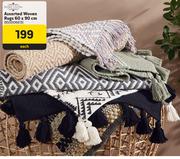 Home Living Assorted Woven Rugs 60 x 90cm-Each