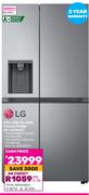 LG 610L Side By Side Freezer Fridge GC-L257SLXL