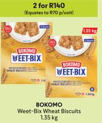 Bokomo Weet-Bix Wheat Biscuits-For 2 x 1.35kg