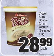 Clover Bliss Double Cream Yoghurt (Selected)-1kg Each
