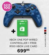 Xbox One PDP Wired Controller+Free R100 Xbox Live Card