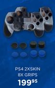 PS4 2X Skin 8X Grips
