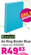 Kenzel A4 Ring Binder (Blue) 835099