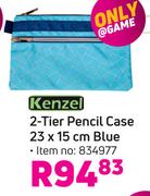 Kenzel 2-Tier Pencil Case 23 x 15cm (Blue) 834977