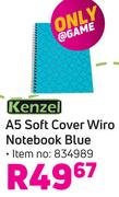 Kenzel A5 Soft Cover Wiro Notebook (Blue) 834989