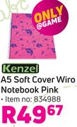 Kenzel A5 Soft Cover Wiro Notebook (Pink) 834988
